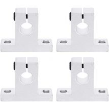 4 pièces SK10 Support de Guide de serrage de Rail de mouvement linéaire pour arbre de diamètre 10mm, support d'arbre en alliage d'aluminium matériel