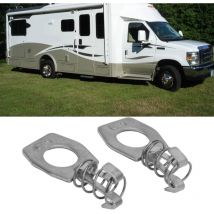 4 Pieces Water Heater Cam Lock Stainless Steel Door Cover Latch Fastener Silver Color pour rv Camper- Trimec