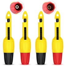 Laoa - 4 Pieces Wire Piercing Probe Insulation Piercing Clip Set Wire Piercing Tool for Multimeter Voltage Thermometer Voltmeter Testing(2mm, 4mm)