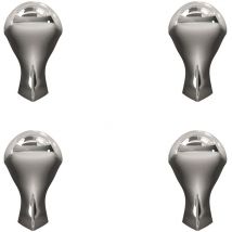 Aquatop - 4 Pieds arqués chromé Burlington pour baignoire