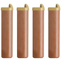 Jeu de 4 Pieds pour Sommier à Lattes Ebac Hauteur 22 cm Bois - N°14