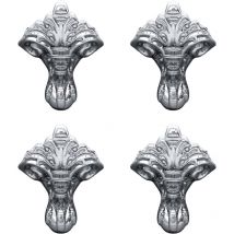 4 Pieds traditionnels chromé Burlington pour baignoire - Aquatop