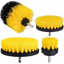 Tigrezy - 4 Piegraveces Drill BrushAttachement de brosse de perceuse eacutelectrique en Poil Souple pour perceuse électrique Outil de Nettoyage