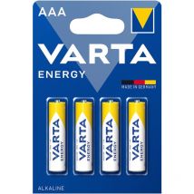 S.of. pile varta aaa - lr3 "energy value pack" (emballage 4 unit) ø10,5x44,5mm