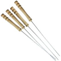Edco - Pack 4 brochettes barbecue 38,5cm bbq