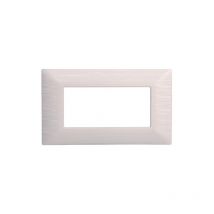 Kompatible Abdeckrahmen Bticino Matix 4 module Kunststoff Satinweiß Farbe