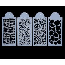 Treetalk - 4 pochoirs réutilisables pour décoration de gâteau de mariage