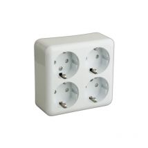 4-polige Schuko-Steckdose 16A/250V Electro Dh 36.470/4B/B 8430552106981