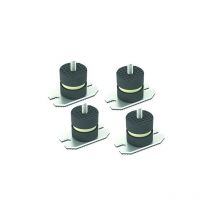 4 pz antivibranti a pavimento con piastra Misura: HxL 60x50 mm M10x22
