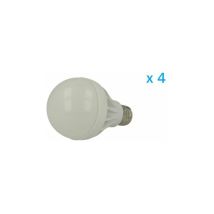 4 Pz Lampade Led E27 Bianco Caldo Diametro 63mm Altezza 100mm