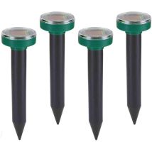 4 Répulsif Solaire Anti-taupe Ip65 Anti-taupe Ultrasonique, Anti-taupe, Répulsif De Campagnol, Répulsif De Campagnol, Répulsif De Taupe Pour Le Jardin