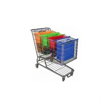 4 sacs chariot Sac de courses pliable compatible avec tous les chariots de courses courants