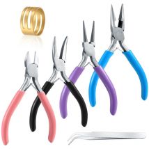 4 Schmuckzangen-zangen-set, Schmuckherstellungswerkzeuge, Spitzzange, Spitzzange, Kettenzange, Drahtschneider Npterbl