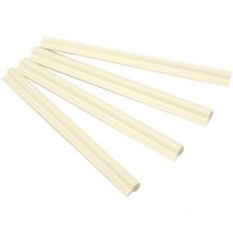 4 Stück Klemmschienen in beige Abschlussleiste für PE-Sichtschutzstreifen