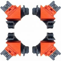 Niceone - Lot de 4 Pinces à Angle Droit pour Travail du Bois, Menuiserie 90 Degrés Clip de Serrage à Angle Droit Fixation Rapide du Cadre de Photo