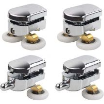 4er-Set Duschrollen 23 mm für Schiebedusche, Ersatzrollen, Ober- und Unterräder