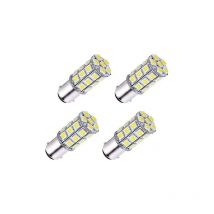 4 Stück Ba15d 5050 27 SMD Super White LED-Lampen für Auto, Boot, Wohnmobil