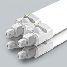 4 Stück , LED Feuchtraumleuchte 115cm mit Bewegungsmelder 36W 3600LM 4000K Deckenleuchte Sensor Röhre,Linkable Kellerleuchte,Wasserfest IP65 LED