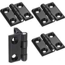 4 Stück Flache Scharnierlöcher, Klappbares Kugellagerscharnier, Schwarze Aluminiumscharniere, Außenscharnier Aus Edelstahl, Robustes Türscharnier