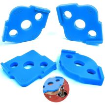 4 Stück Frässchablonen Für Oberfräse, Radius Jig Router Templates,für Handkantentrimmer, Graviermaschine, Holzbearbeitungswerkzeug(r5 R10 R15 R20 R25 