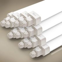 Buling - 10 Stück Tobeter led Feuchtraumleuchte 115cm, 36W 3600LM led Röhre Feuchtraumlampe im Reihenschaltung, IP65 Wasserfest Werkstattlampe für