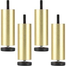 Petites Ecrevisses - 4 Stück Möbelfüße Verstellbare Tischbeine Aluminiumlegierung Möbelbeine Für Bett Sofa Schrank Gold - 15cm