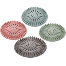 Supermarket - 4 Stück Silikon-Haarfilter, universelles Entwässerungsschutzgerät, können in Badezimmer, Badewanne, Küche, Haarfilter verwendet werden