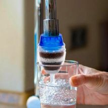 4-stufiger Aktivkohle-Wasserfilter für den Wasserhahn 16 bis 19 mm