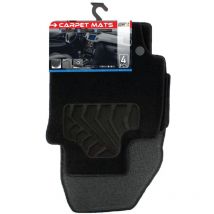 Carplus - 4 Tapis moquette compatible avec Renault Captur 13-20 sur mesure moquette