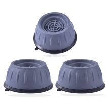 ZVD - 4-teilige Antivibrationsmatten für Waschmaschinen, universelles Antivibrationsmatten-Set für Waschmaschinen, graues Antivibrationspad für