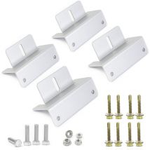 Eco-worthy - 4 pièces de montage de panneau solaire de style z 4 supports en aluminium pour le système solaire