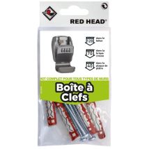 4-teiliges Befestigungsset Für Schlüsselkästen Aus Verschiedenen Materialien Red Head