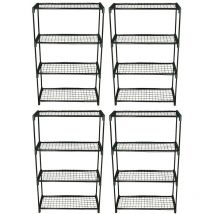 Selections - 4-Tier Greenhouse Staging Shelving (Pack of 4)