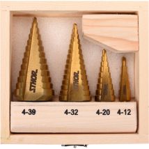 Stufenbohrer-set 4-tlg. - Sthor