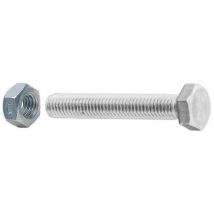 4 vis mA talliques a tA te hexagonale Vis 10x30 mm avec a crous en acier zinguA