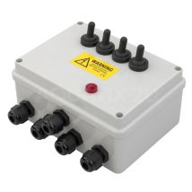 Pisces - 4 Way Garden Switch Box - with Neon Indicator Light