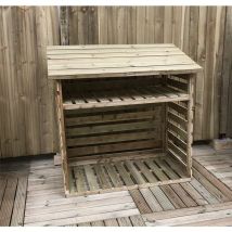 4 x 2 Pressure Treated Tongue And Groove Log Store