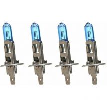 Hoopzi - 4 x Car Vehicle Bright H1 55W 4500K Xenon Gas Halogen Projector Lamp Bulbs White