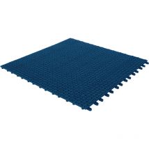 4 x Flexible Kunststofffliesen 55,5 x 55,5cm für den Außenbereich, blau, von Ezooza