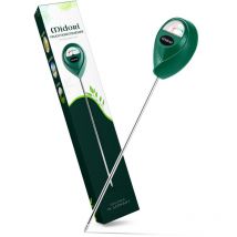 4 x Midori Boden-Feuchtigkeitsmesser Messgerät Hydrometer Pflanzen Grün 31,2 cm Sonde