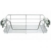 KuKoo – 4 Paniers Coulissants pour Placard ou Cabinet de Cuisine de 60cm. Tiroirs coulissants à système de fermeture amortie
