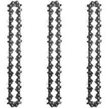 Decdeal - 4 Zoll Mini Manganstahlkette Kettensäge Ersatzkette Kettensäge Zubehör Anpassung spu: E14228, E14227, E14226, E14162, E14157 3 Stk.