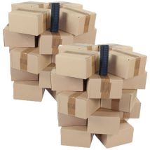 Arcanaute - 40 boîtes de 300 agrafes technik - Hauteur 60 mm - Fixation tube ø 16 / 20 mm