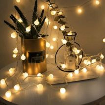 40 Boules 5m Chaîne De Lumières, Lohas Guirlande Lumineuses À Petite Boules, Blanc Chaud, Décoration Pour Noël, Halloween, Mariage, Anniversaire, 