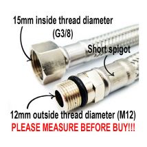40cm Tuyau Flexible d'Alimentation Pour Robinet 3/8 x M12x1