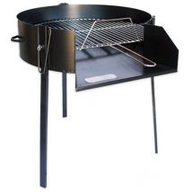 40 cm runder Holzgrill – tragbar – schwarz – langlebig – ideal für kleine Zusammenkünfte
