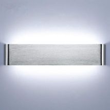 40 cm Wandleuchte für den Innenbereich, 18 W, 6000 K, Aluminium, LED-Wandleuchte für Schlafzimmer, Flurbeleuchtung, Wohnzimmer, Treppen