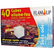 Allume Tout Feu Sans Odeur 40 Cubes Barbecue Cheminée Flam Up Se8240