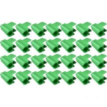 Gabrielle - 40 Pcs Garden Greenhouse Clips, Garden Shade Tube Clips for Seasonal Plant Support, Bird Netting, Garden Netting, Shade Cloth Accessories