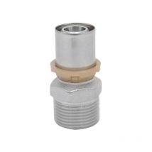 Raccordo diritto maschio per tubo multistrato a pressare modello sempiter 1/2' Ø16x2 Icma